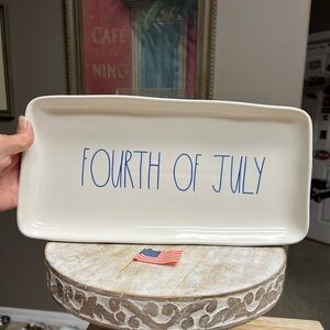 🧨Rae Dunn Fourth of July Rectangular Tray